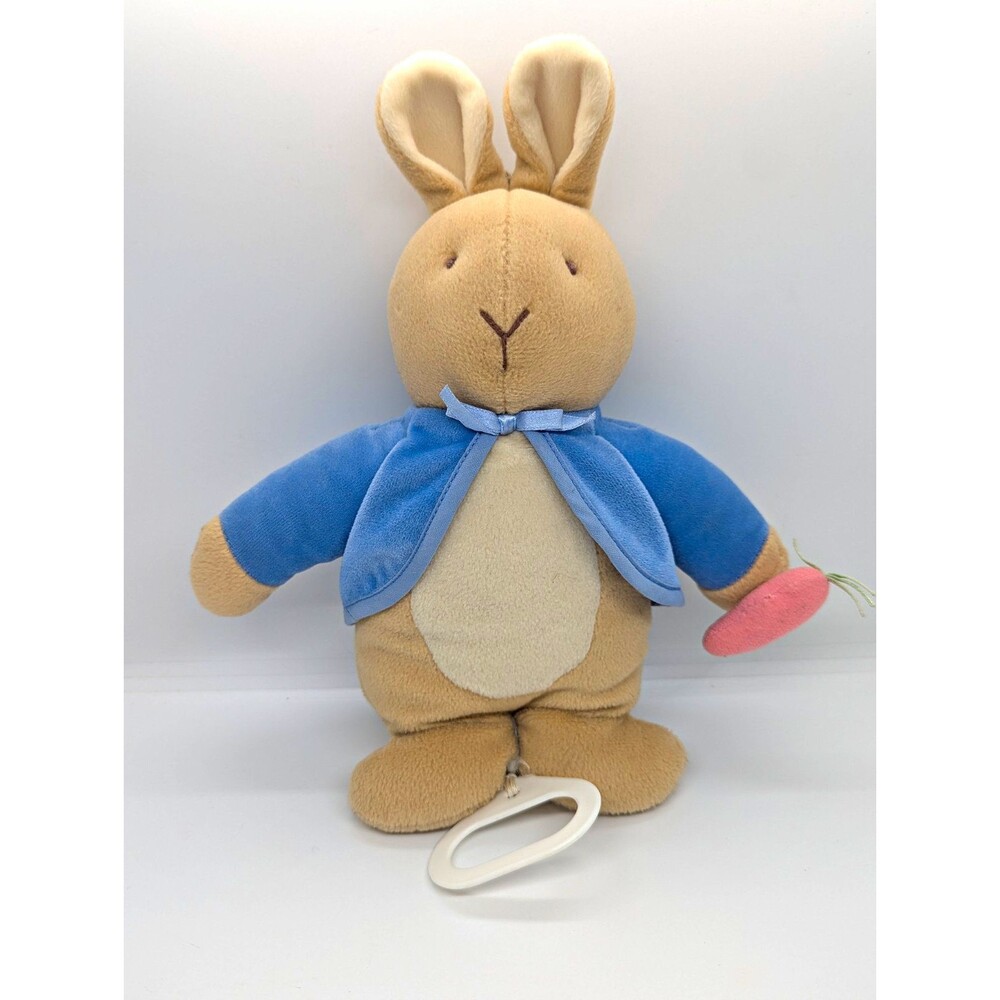 Vintage Eden Peter Rabbit Plush Musical Pull Baby Toy The Beatrix Potter - Works